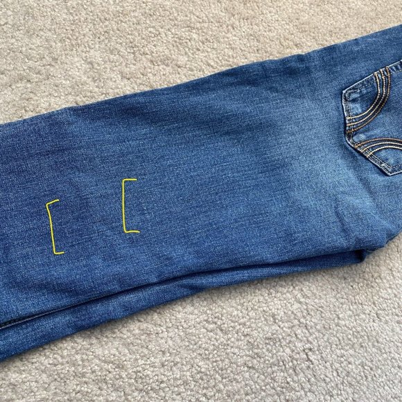 Hollister Juniors 1S / 1 Short Denim Jeans Actual W 25.5 x I 29 1/4 Short Inseam - Picture 9 of 12